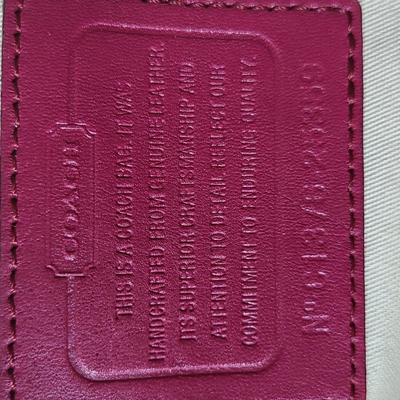 ❤️ Coach Legacy Chelsea Carryall #25359 Gorgeous Raspberry - Picture 13 of 16